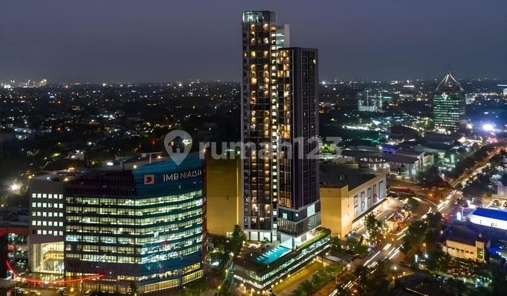 Apartment The Accent 2 Kamar Tidur Fully Furnished Dengan View Kolam Renang Siap Huni