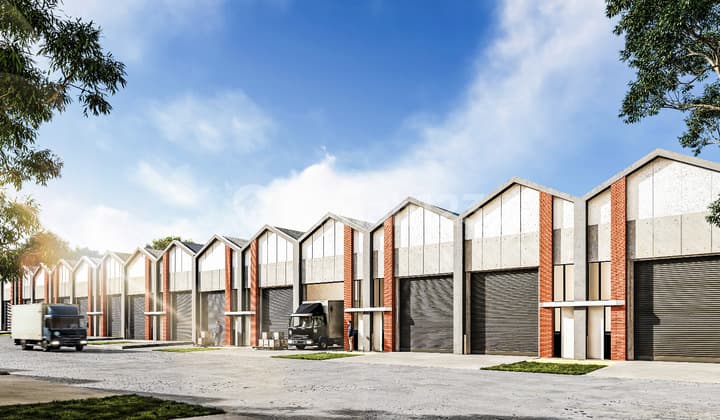 Gudang Modern Accord Bizpark Parung Dekat Jalan Utama di Gunung Sindur