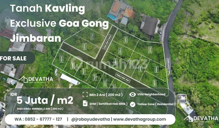Tanah Kavling Strategis Dijual di Goa Gong, Jimbaran – Lokasi Asri & Siap Bangun CODE LJJ0002