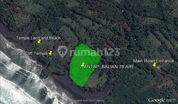Beach Front Land Near Balian Beach Antap