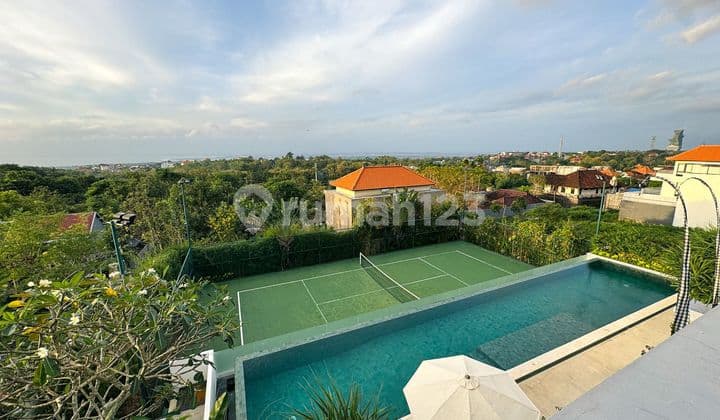 Unblocked Ocean View Villa With Large Pool And Private Tennis Court At Ungasan Jimbaran