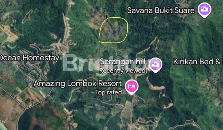 TANAH DI SERANGAN LOMBOK NTB 1.7 HA