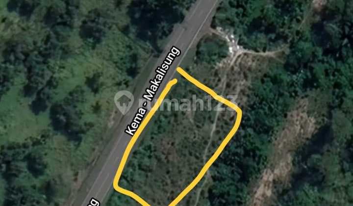 Land 1.5 hectares on Jl Raya Kema Makalisung, Bargain Price.