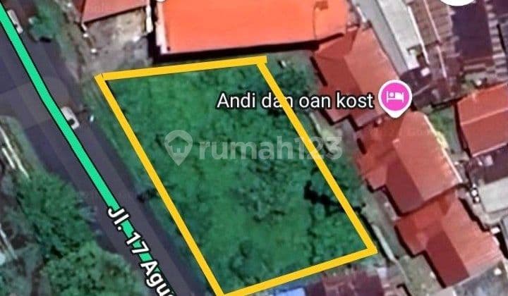 Disewakan Tanah 1200m2 Di Pinggir Jl 17 Agustus Dan Pumorou