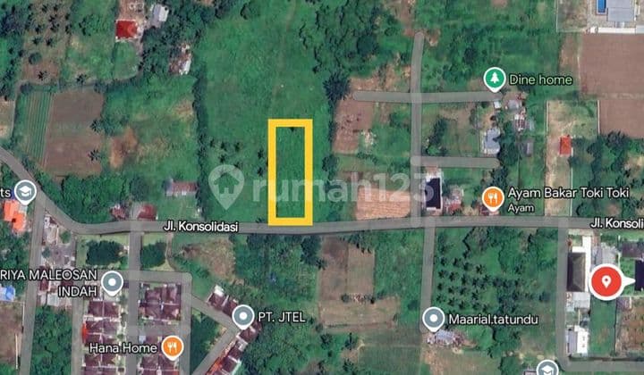 Tanah 690 m²di Jl Konsolidasi Depan Perum Griya Maleosan