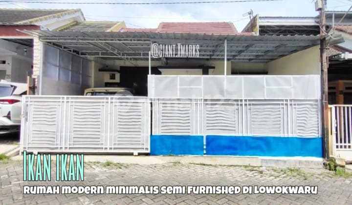 Semi-Furnished Minimalist House in Ikan Ikan Lowokwaru, Malang