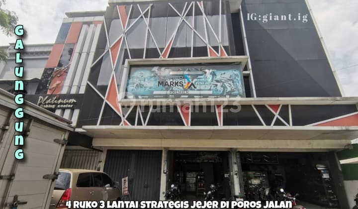 4 Ruko Gandeng Strategis 3 Lantai Di Poros Jalan Galunggung