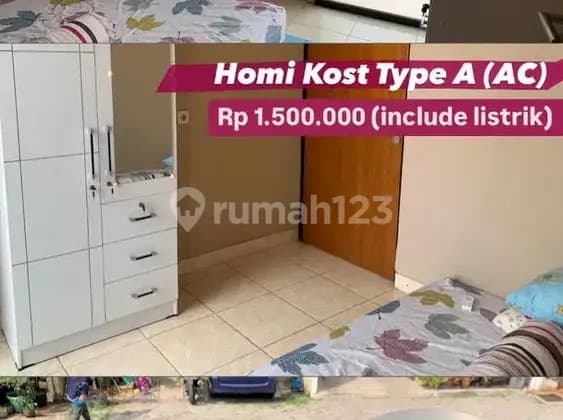 KOS PUTRI MAHASISWA/PEKERJA AC - HOMI KOST