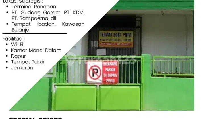 Kost Putri Free WiFi + CCTV + KM dalam Full fasilitas Pandaan