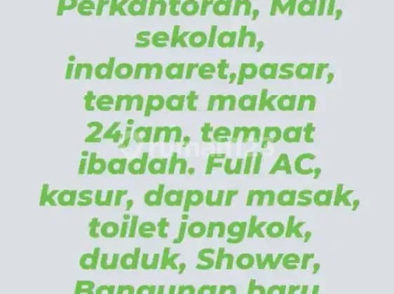 Kos kosan Murah di Daerah Strategis kemayoran