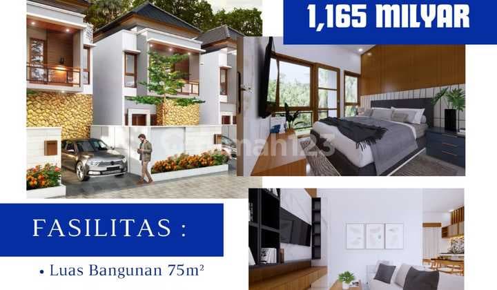 Dijual Rumah Baru 2 Lantai 10 Menit Dari Pantai Pandawa