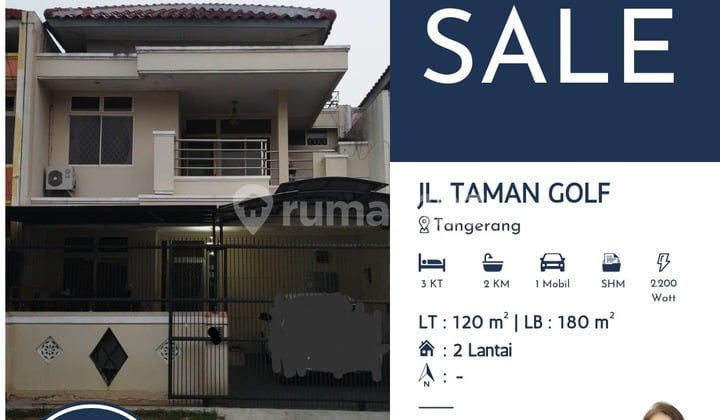 Dijual Rumah- di Taman Golf Tangerang, Akses Mudah ke Fasilitas Umum, Sekolah, dan Pusat Perbelanjaan di Kawasan Tangerang.