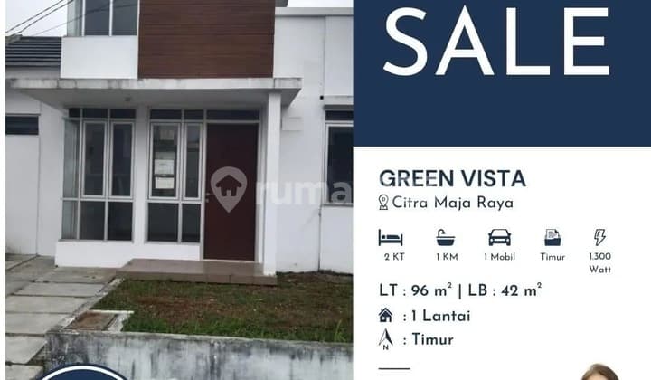 Hunian 1 lantai siap huni dengan desain modern dan lingkungan dekat stasiun di citra Maja raya