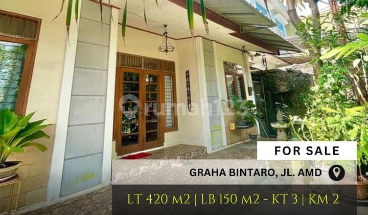 Rumah Dijual Asri Tenang Semi Furnitur Di Graha Bintaro