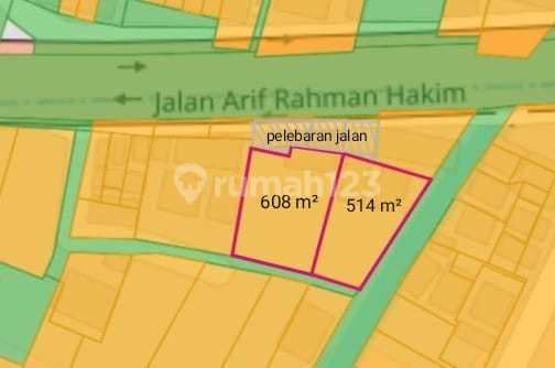 Tanah Komersial Strategis - Arif Rahman Hakim, Depok