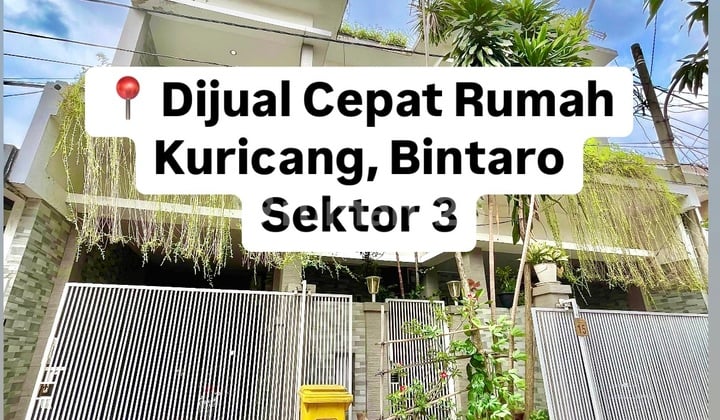 Dijual Cepat Rumah Kuricang Bintaro Sektor 33 Rumah Shm Bagus Di Bintaro Rumah SHM di Bintaro