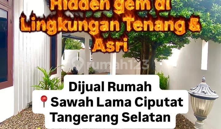 Dijual Rumah Hook Asri Sawah Lama Ciputat Tangsel