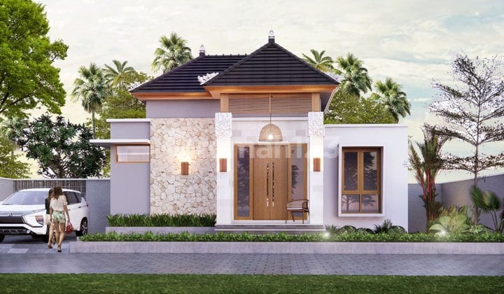 Rumah Konsep Bali Atau Modern Minimalis Di Gianyar
