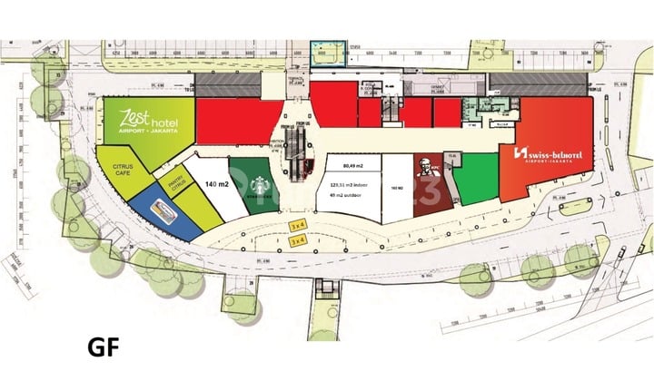 Ruang Usaha Di Komplek Mall Dan Perbelanjaan Jalan Benda Tangerang Komplek Hotel Ruang-Usaha