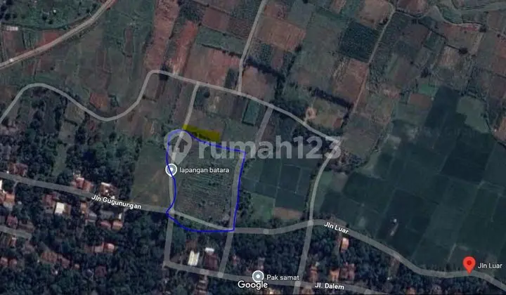 Di Jual Sebidang Tanah Area Setu Bekasi Dekat Dengan Harvest City