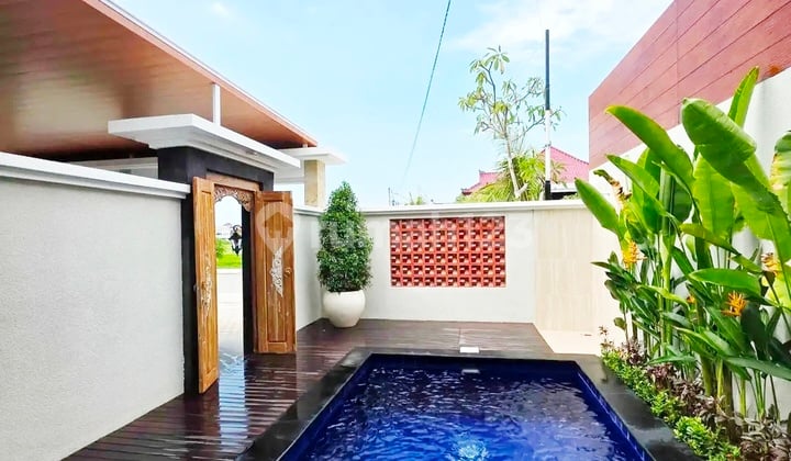New Minimalist Modern Villa with Rice Field View in Renon, Near Sanur
