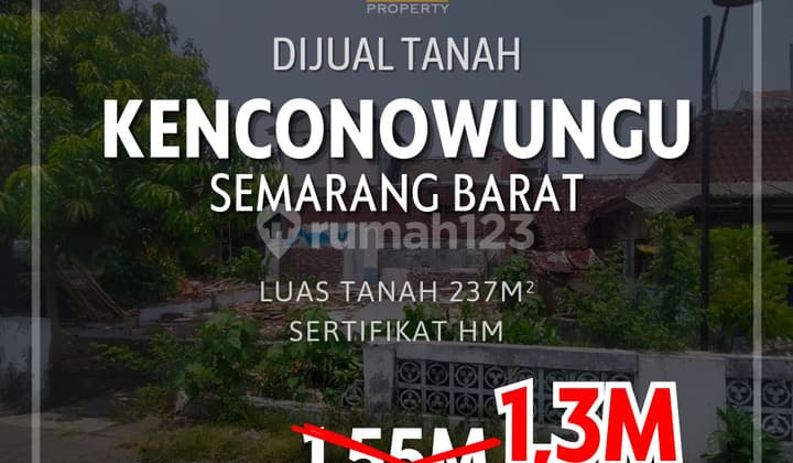 Dijual Tanah Di Kenconowungu Semarang Barat