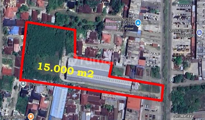 Gudang Strategis Tengah Kota 3.650m2 Dengan Total Lahan 15.125m2 Di Soekarno-hatta Pekanbaru