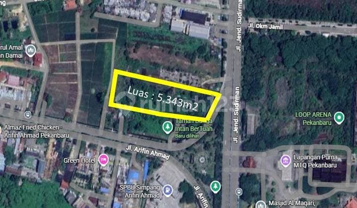 Strategic 6,000m² Land on Jl. Arifin Ahmad