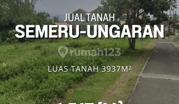 Tanah di Jalan Semeru Ungaran, cocok untuk perumahan atau kavling slow Living, lahan subur dan 3,2 km dari pintu tol Ungaran, 35 meter dari jalan utama Ungaran Semarang