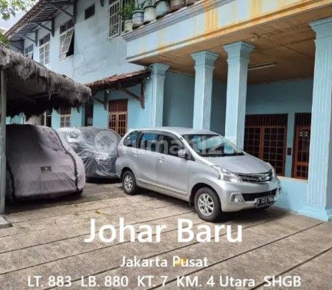 JK449.Rumah Asri 2 Lt COCOK untuk KOSAN Jl. Johar Baru Jakpus