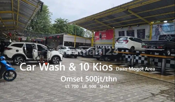 J436.Tempat Usaha car Wash dan Kios Area Jl Daan Mogot Jakbar