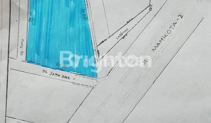 DIJUAL TANAH PINGGIR JALAN RAYA MAHKOTA 2 SUNGAI KAPIH KOTA SAMARINDA