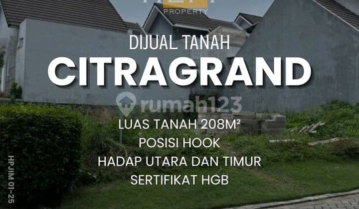 Land Plot in Citragrand 208M² Sambiroto Tembalang Semarang.