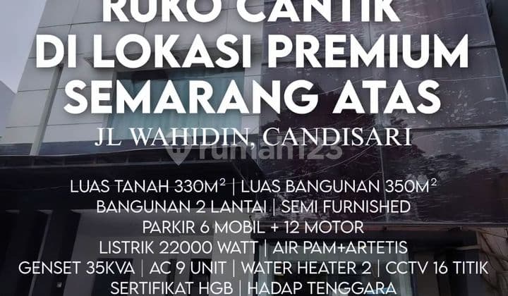 Dijual Tempat Usah Premium 2 Lantai Di Semarang Atas. Harga Dibawah Njop Hanya 6,9 M. Cocok Untuk Resto, Klinik, Showroom, Praktek Dokter Bersama.
