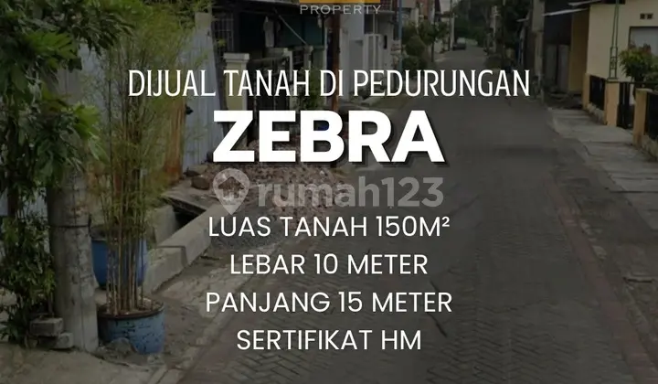 Land Parcel in Zebra, Pedurungan Kidul, East Semarang. Suitable for Boarding Houses and Residential Homes.