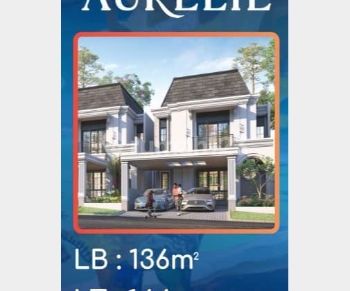 Rumah, 2 Lantai, Dekat Universitas, bisa Cicilan Bertahap, Aurelie