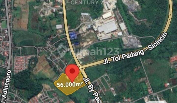 Dijual Tanah Strategis Tepi Jalan Raya Bypass Padang
