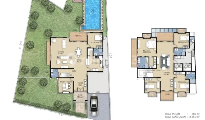 Rumah Mewah 685m² di Gandaria Selatan – SHM, Kolam, Dekat MRT Hj. Nawi, Nego