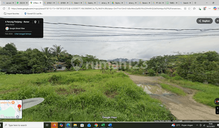 Land with Ownership Certificate for Sale in Cigudeg-Bogor
