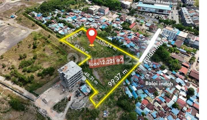 Dijual Lahan 12.221M2, Peruntukan Perumahan, Nagoya Batam
