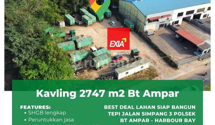 Dijual Lahan Pergudangan 2747m2 Batu Ampar Batam Kepulauan Riau