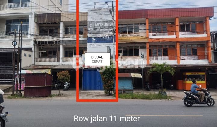 RUKO 3 LT LOKASI STRATEGIS PINGGIR JALAN UTAMA COCOK UNTUK USAHA SIANTAN PONTIANAK UTARA