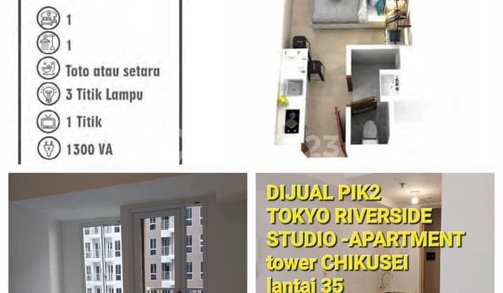 Apartemen Studio Tokyo Pik 2 Chikusei Tangerang