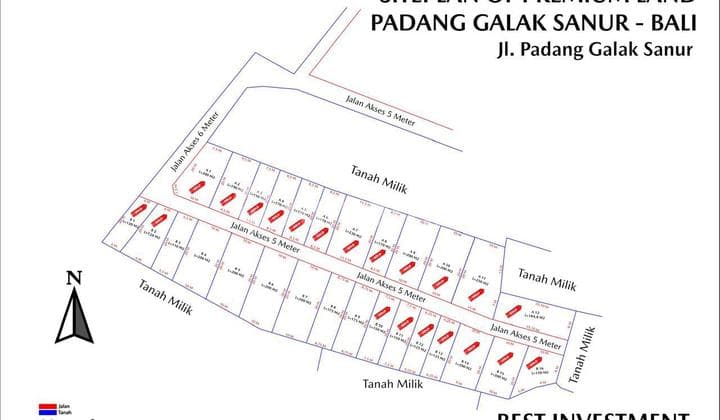 Tanah Kavling Padang Galak Sanur
