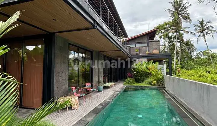 Dijual Vila Mewah 3 Kamar View Jungle Dekat Parq di Suweta Ubud