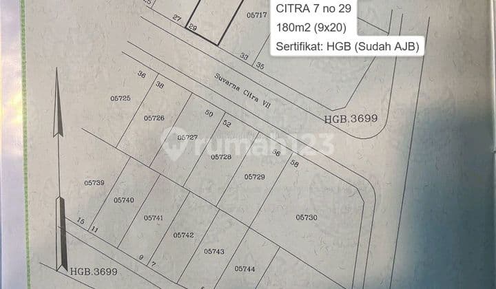 Dijual Kavling Tanah Di Citra 7, Perusahan Citra Raya