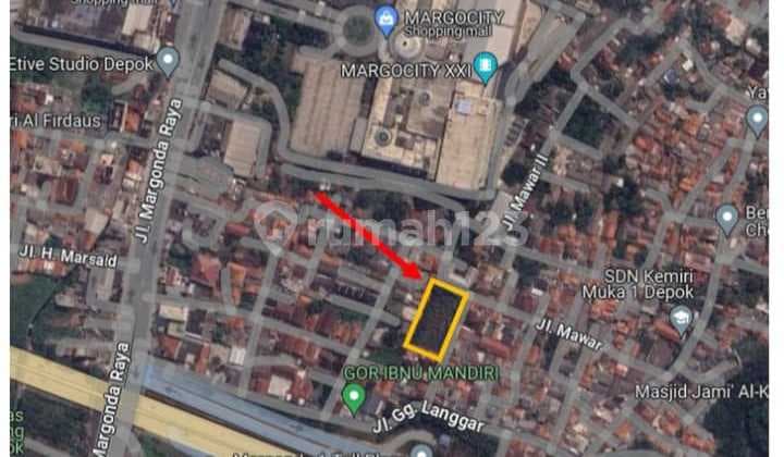 Jual Cepat Bu Tanah Datar Persegi Luas 2100 M2 Siap Bangun di Margonda Depok