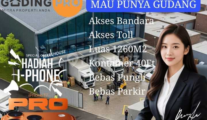 Cari .Lahan Gudang Strategis.luas 1260M2.di.jakarta
