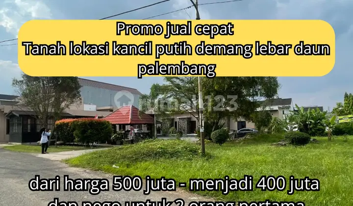 Promo Cheap Land Location Kancil Putih Behind Griya Agung Palembang