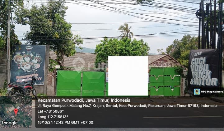Dijual Via Lelang Tempat Usaha Jalan Raya Malang Gempol Kel Purwodadi Kec Purwodadi Kab Pasuruan